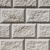 Blocco Muricciolo Grigio con finitura rustica e texture tridimensionale a effetto mattoncino, ideale per muri di contenimento e arredo urbano.