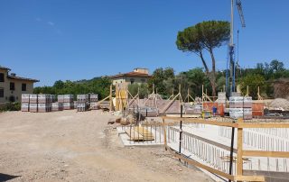 Cantiere edile in fase di costruzione.