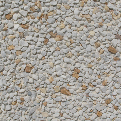 Superficie in graniglia di marmo Zandobbio e Giallo Siena.