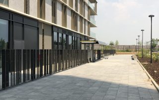 Pavimentazione in autobloccanti Paver Londra a Cascina Merlata.