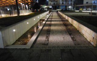 Pavimentazione esterna realizzata con masselli autobloccanti Paver a Terme di Comunanza.