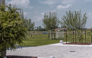 Pavimentazione in masselli di calcestruzzo.