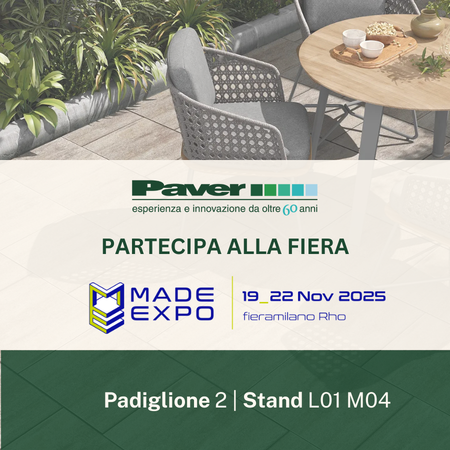 Paver partecipa alla fiera MADE Expo