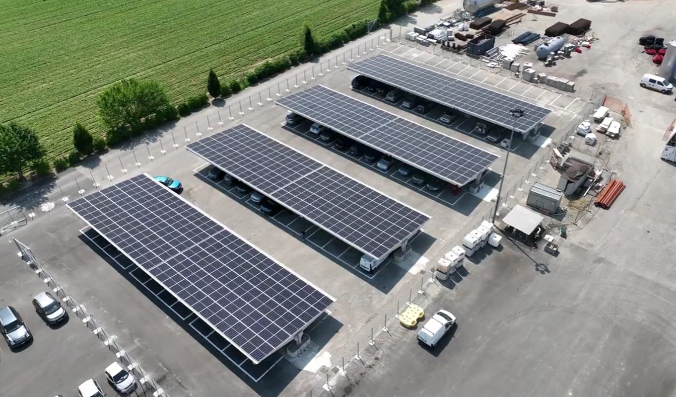 Pensiline fotovoltaiche